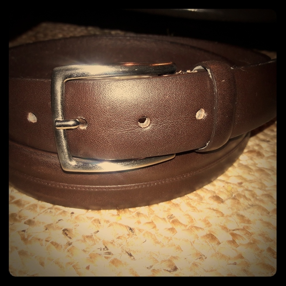 Leather Italian belt size 39-44 waistline